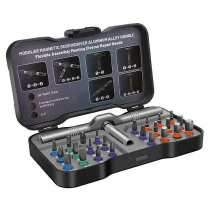 24-In-1 Magnetic Screwdriver Set, DIY Ratchet Mini Screwdriver Set, Detachable Precision Screwdriver Kit