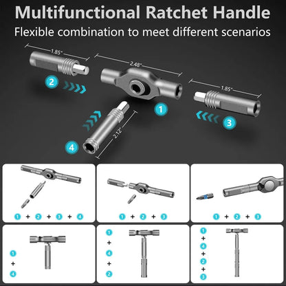 24-In-1 Magnetic Screwdriver Set, DIY Ratchet Mini Screwdriver Set, Detachable Precision Screwdriver Kit