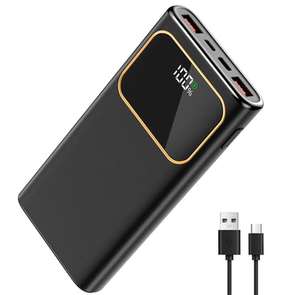 Portable Charger, 20000Mah Power Bank, 22.5W Fast Charging Battery Pack with Usb-C/Usb-A Output, Digital Display Portable Phone Charger for Iphone 17/16/15/14/13 Pro Samsung Google LG Ipad Airpods